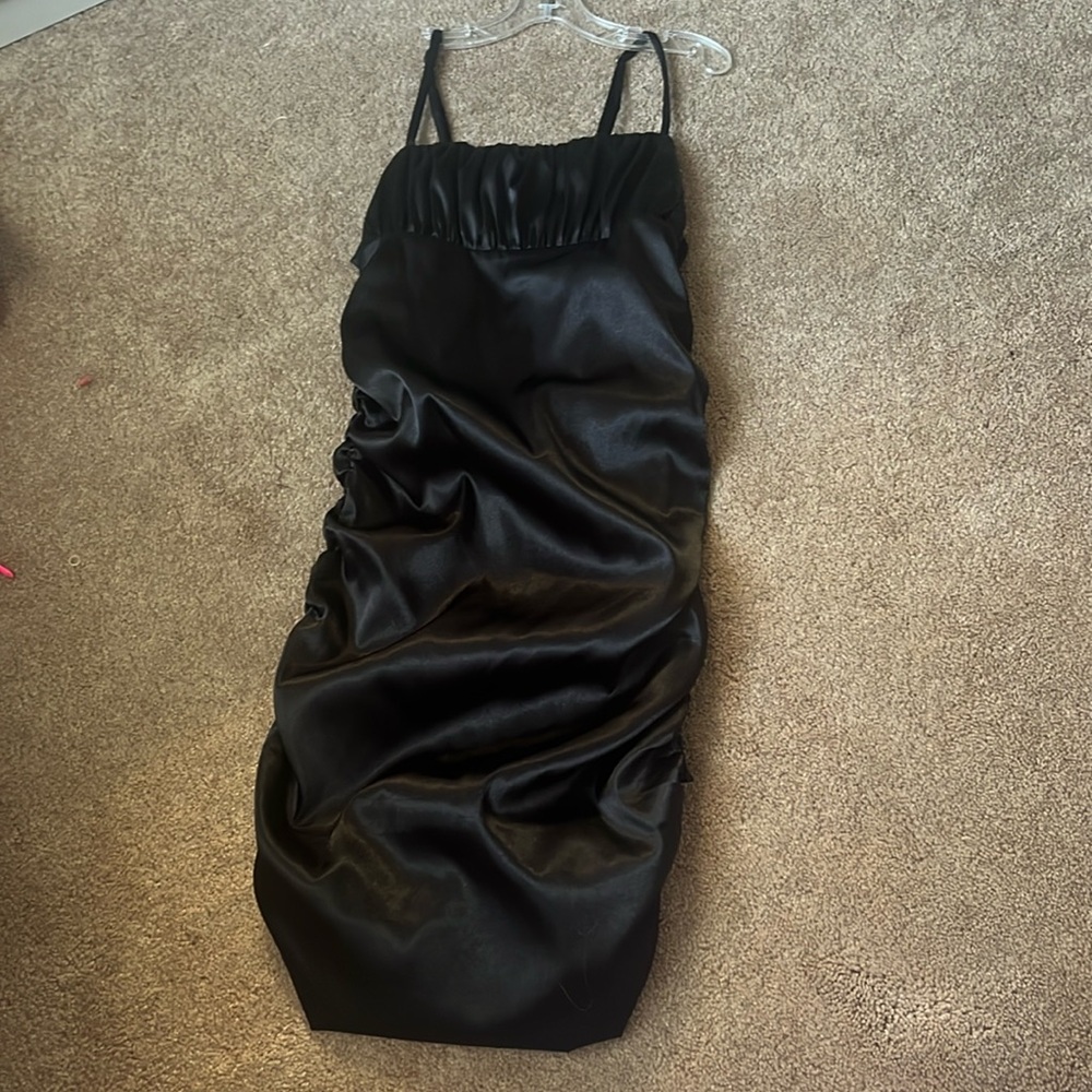BD junior black tight mini dress